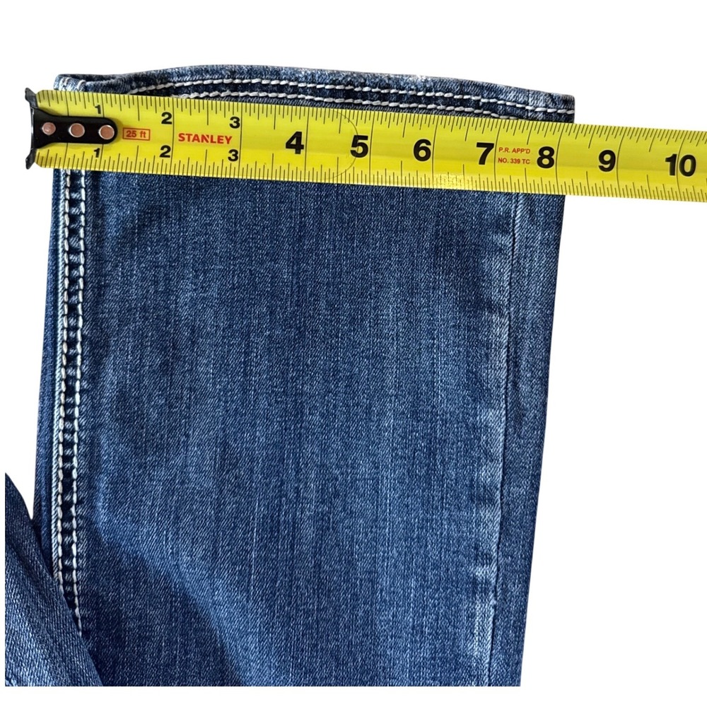 Silver Jeans Co Aiko Bootcut Distressed Medium Wash Thick Stitch Jeans Womens - Picture 6 of 8